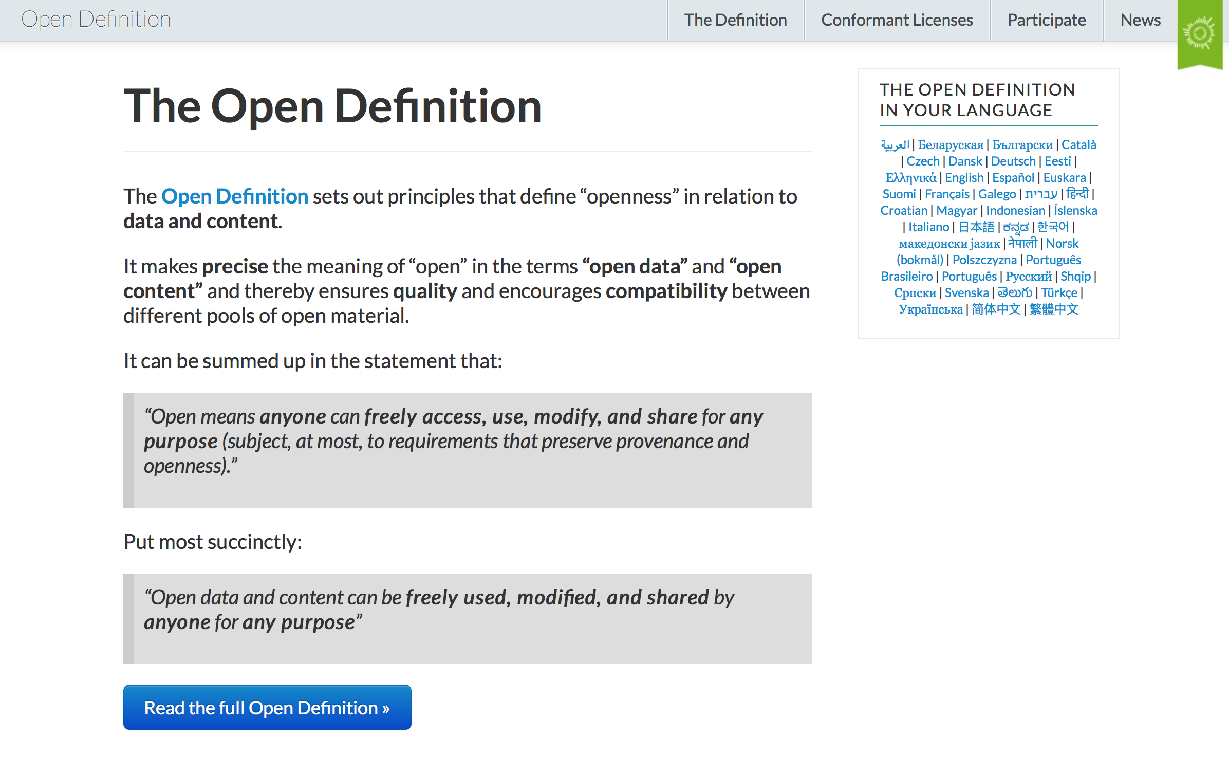 http://opendefinition.org
